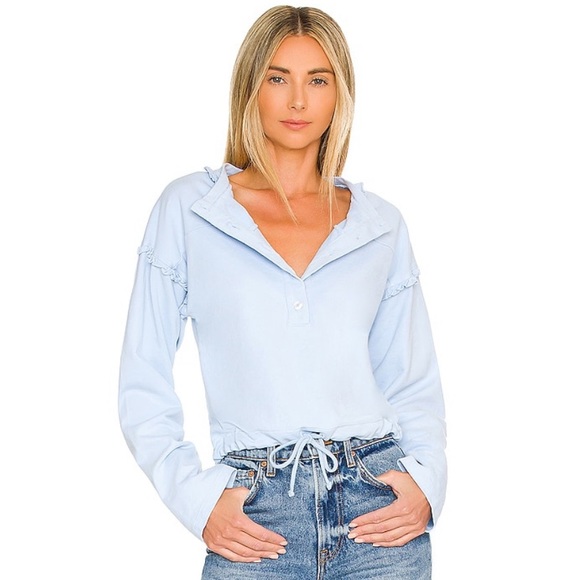 Lovers + Friends Tops - NEW Lovers + Friends Talia Sweatshirt Baby Blue S